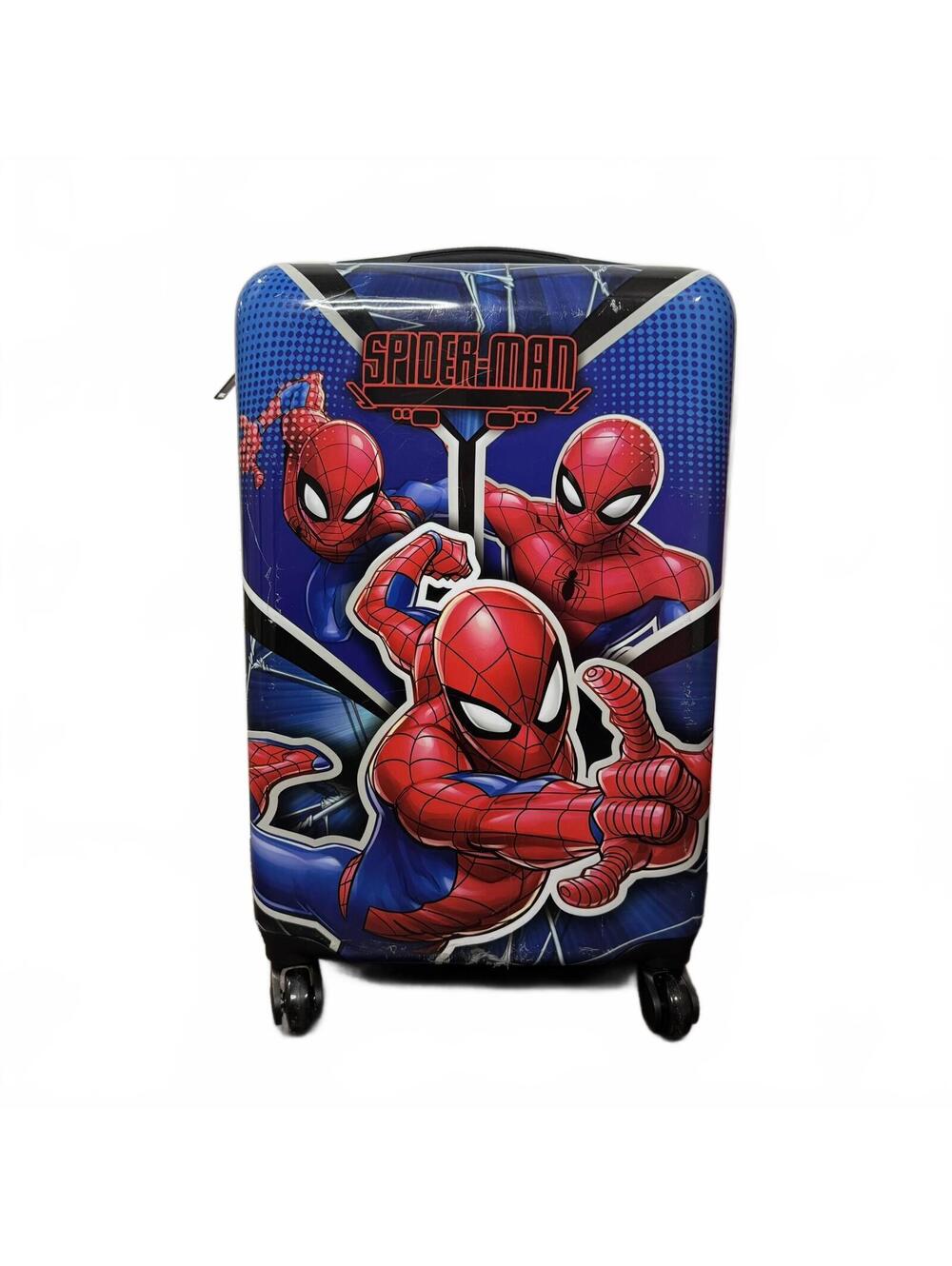 Marvel Spider-Man Kids Spinner Carry-On Suitcase Blue Red 21"